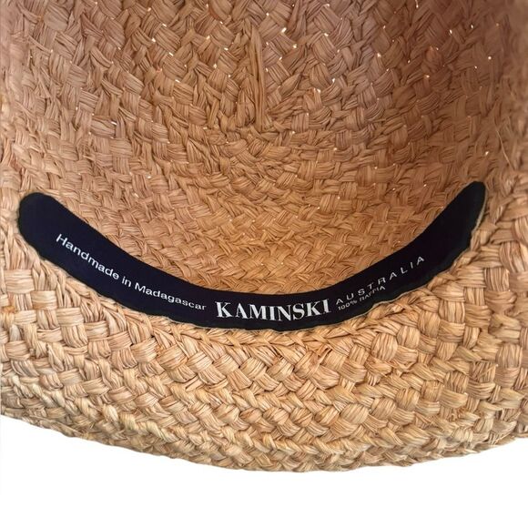 Helen Kaminski Classic 5 Raffia Sun Hat Natural Black - Picture 5 of 7